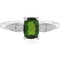 Russischer Diopsid-Silberring Russischer Diopsid-Silberring