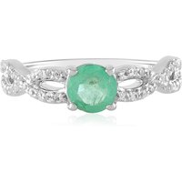 Russischer Smaragd-Silberring (Adela Silber) Russischer Smaragd-Silberring (Adela Silber)