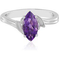 Sibirischer Amethyst-Silberring Sibirischer Amethyst-Silberring