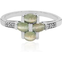 Alexandrit-Katzenauge-Silberring Alexandrit-Katzenauge-Silberring