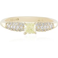 Gelber SI1 Diamant-Goldring (de Melo) Gelber SI1 Diamant-Goldring (de Melo)
