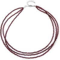 Mosambik-Granat-Silberhalskette Mosambik-Granat-Silberhalskette