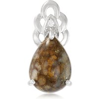 Dinosaurier-Quarz-Silberanhänger Dinosaurier-Quarz-Silberanhänger