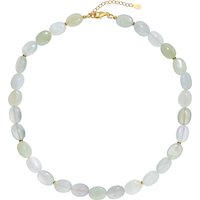 Serpentin-Silberhalskette Serpentin-Silberhalskette