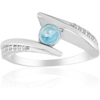 Blauer Apatit-Silberring Blauer Apatit-Silberring