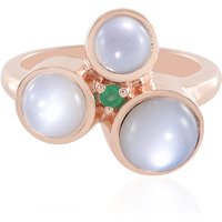 Weißer Mondstein-Silberring (KM by Juwelo) Weißer Mondstein-Silberring (KM by Juwelo)