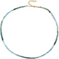 Edelstein-Silberhalskette Edelstein-Silberhalskette