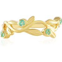 Russischer Smaragd-Silberring Russischer Smaragd-Silberring