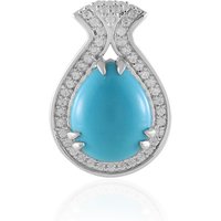 Sleeping Beauty-Türkis-Silberanhänger Sleeping Beauty-Türkis-Silberanhänger