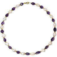 Edelstein-Silberhalskette Edelstein-Silberhalskette