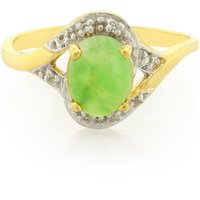 Kaiserlicher Chrysopras-Silberring Kaiserlicher Chrysopras-Silberring