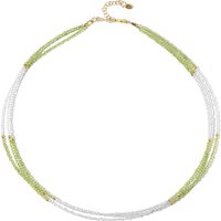 Edelstein-Silberhalskette Edelstein-Silberhalskette