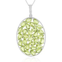 Peridot-Silberhalskette Peridot-Silberhalskette