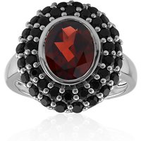 Mosambik-Granat-Silberring Mosambik-Granat-Silberring
