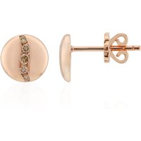 SI1 Argyle-Rose de France-Brillant-Goldohrringe (Annette) SI1 Argyle-Rose de France-Brillant-Goldohrringe (Annette)