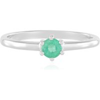 Russischer Smaragd-Silberring (Adela Silber) Russischer Smaragd-Silberring (Adela Silber)