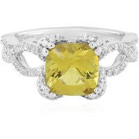 Goldener Apatit-Silberring Goldener Apatit-Silberring