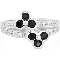 Schwarzer Spinell-Silberring Schwarzer Spinell-Silberring