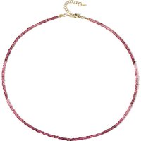 Nigerianischer Pinkfarbener Turmalin-Silberhalskette Nigerianischer Pinkfarbener Turmalin-Silberhalskette