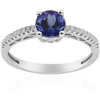 AAA-Tansanit-Goldring AAA-Tansanit-Goldring