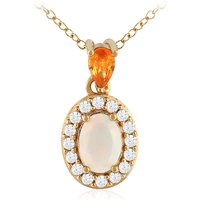 Welo-Opal-Silberhalskette Welo-Opal-Silberhalskette