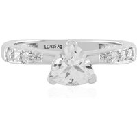 Weißer Topas-Silberring Weißer Topas-Silberring