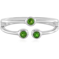 Russischer Diopsid-Silberring Russischer Diopsid-Silberring