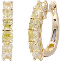 Gelber SI2 Brillant-Goldohrringe (CIRARI) Gelber SI2 Brillant-Goldohrringe (CIRARI)
