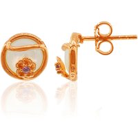 Perlmutt-Silberohrringe Perlmutt-Silberohrringe