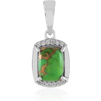 Grüner Kingman Mohave-Türkis-Silberanhänger Grüner Kingman Mohave-Türkis-Silberanhänger