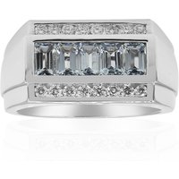 AAA-Brasilianischer Aquamarin-Goldring (CIRARI) AAA-Brasilianischer Aquamarin-Goldring (CIRARI)