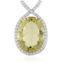 Limonen-Quarz-Silberanhänger Limonen-Quarz-Silberanhänger