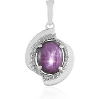 Stern-Rubin-Silberanhänger Stern-Rubin-Silberanhänger