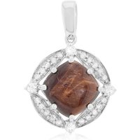 Rotes Tigerauge-Silberanhänger Rotes Tigerauge-Silberanhänger