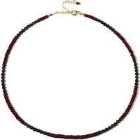 Edelstein-Silberhalskette Edelstein-Silberhalskette