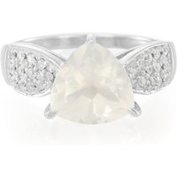 Eismond-Quarz-Silberring Eismond-Quarz-Silberring