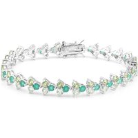 Edelstein-Silberarmband Edelstein-Silberarmband