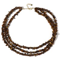 Tigerauge-Silberhalskette Tigerauge-Silberhalskette