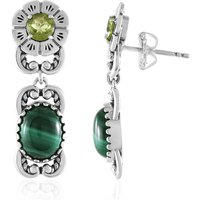 Malachit-Silberohrringe (Desert Chic) Malachit-Silberohrringe (Desert Chic)