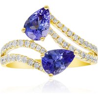 AAA-Tansanit-Goldring (CIRARI) AAA-Tansanit-Goldring (CIRARI)