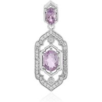 Lavendel-Amethyst-Silberanhänger Lavendel-Amethyst-Silberanhänger