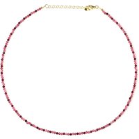 Edelstein-Silberhalskette Edelstein-Silberhalskette