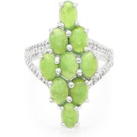 Kaiserlicher Chrysopras-Silberring Kaiserlicher Chrysopras-Silberring