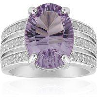 Bolivianischer Amethyst-Silberring Bolivianischer Amethyst-Silberring