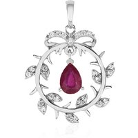 Madagaskar-Rubin-Silberanhänger Madagaskar-Rubin-Silberanhänger