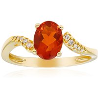 Mexikanischer Feueropal-Goldring (CIRARI) Mexikanischer Feueropal-Goldring (CIRARI)