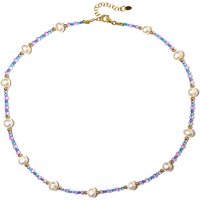 Edelstein-Silberhalskette Edelstein-Silberhalskette