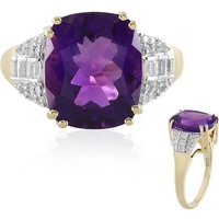 Marokkanischer Amethyst-Goldring Marokkanischer Amethyst-Goldring