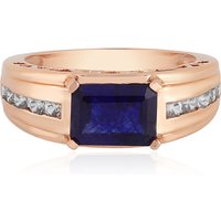 Blauer Madagaskar-Saphir-Goldring Blauer Madagaskar-Saphir-Goldring