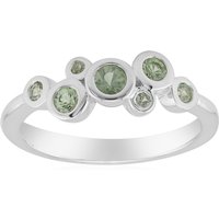 Grüner Tuléar-Saphir-Silberring (Pallanova) Grüner Tuléar-Saphir-Silberring (Pallanova)